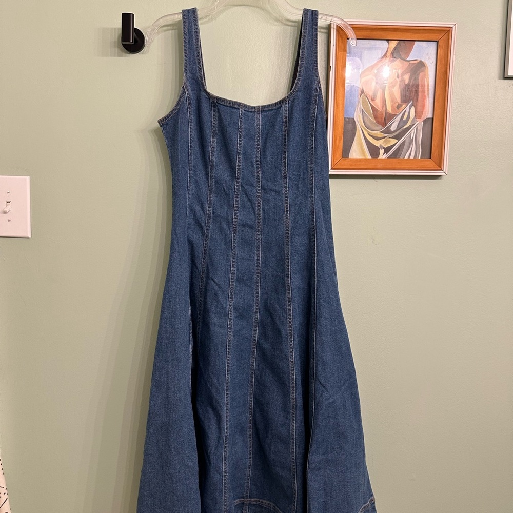 NWOT House of Harlow 1960 Blue Sleeveless Scoop Neck Maxi Sundress